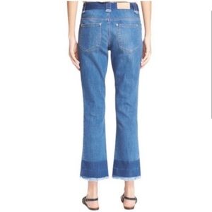 See by Chloe jeans with raw hem and‎ button fly size 27